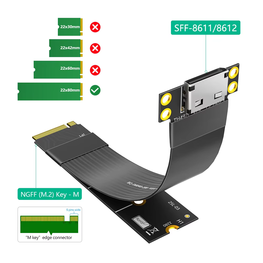 Cavo di prolunga M.2 NVME a Oc - Oculink Egpu Mini Pc recensione e prezzo